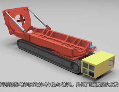 亚捷运输履带运输车 3D动画